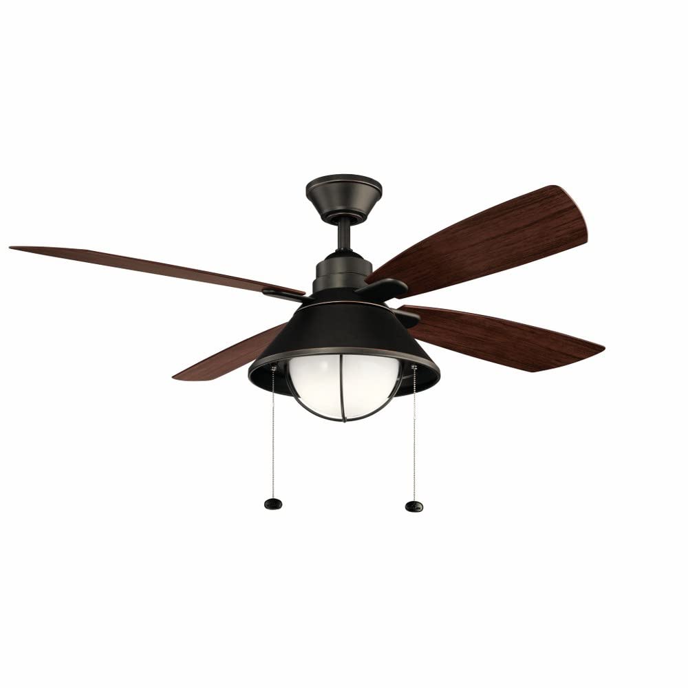 kichler-seaside-54-ceiling-fan-with-led-light-kit-weathered-zinc-finish-white-op image 4