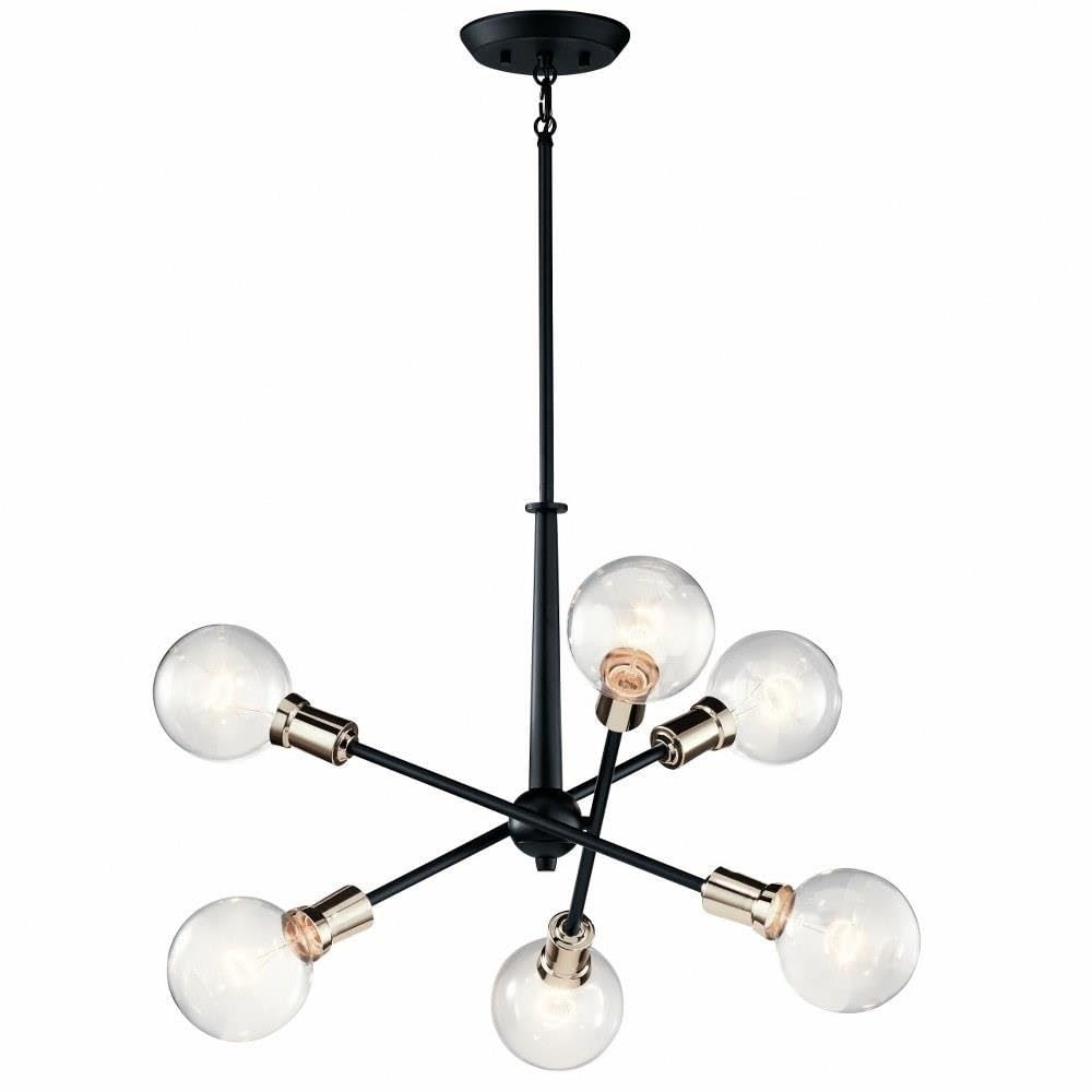 kichler-armstrong-6-light-sputnik-chandelier-in-black-adjustable-arms-27-75-diam image 1