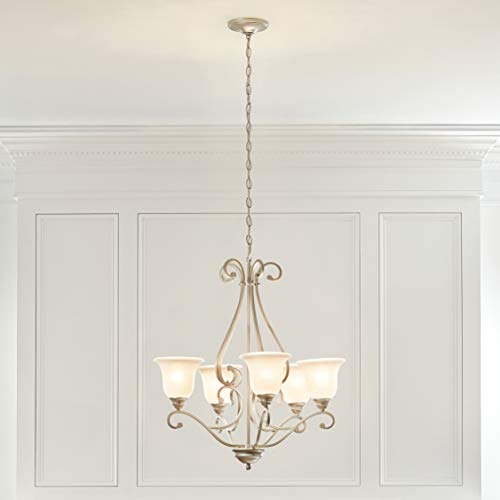 kichler-camerena-31-25-5-light-chandelier-brushed-nickel-with-white-scavo-glass- image 6