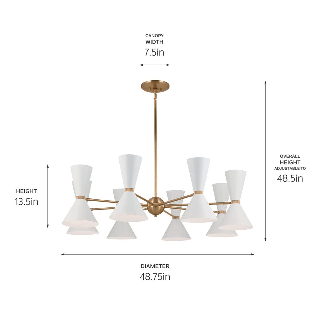 kichler-phix-48-75-16-light-chandelier-in-champagne-bronze-white-shades image 3
