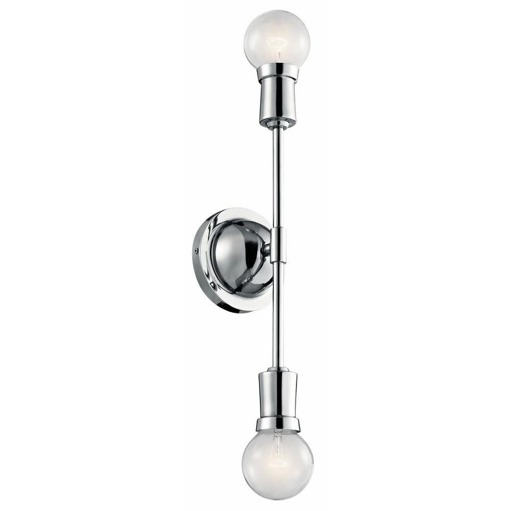 kichler-armstrong-43195ch-2-light-wall-sconce-chrome image 1
