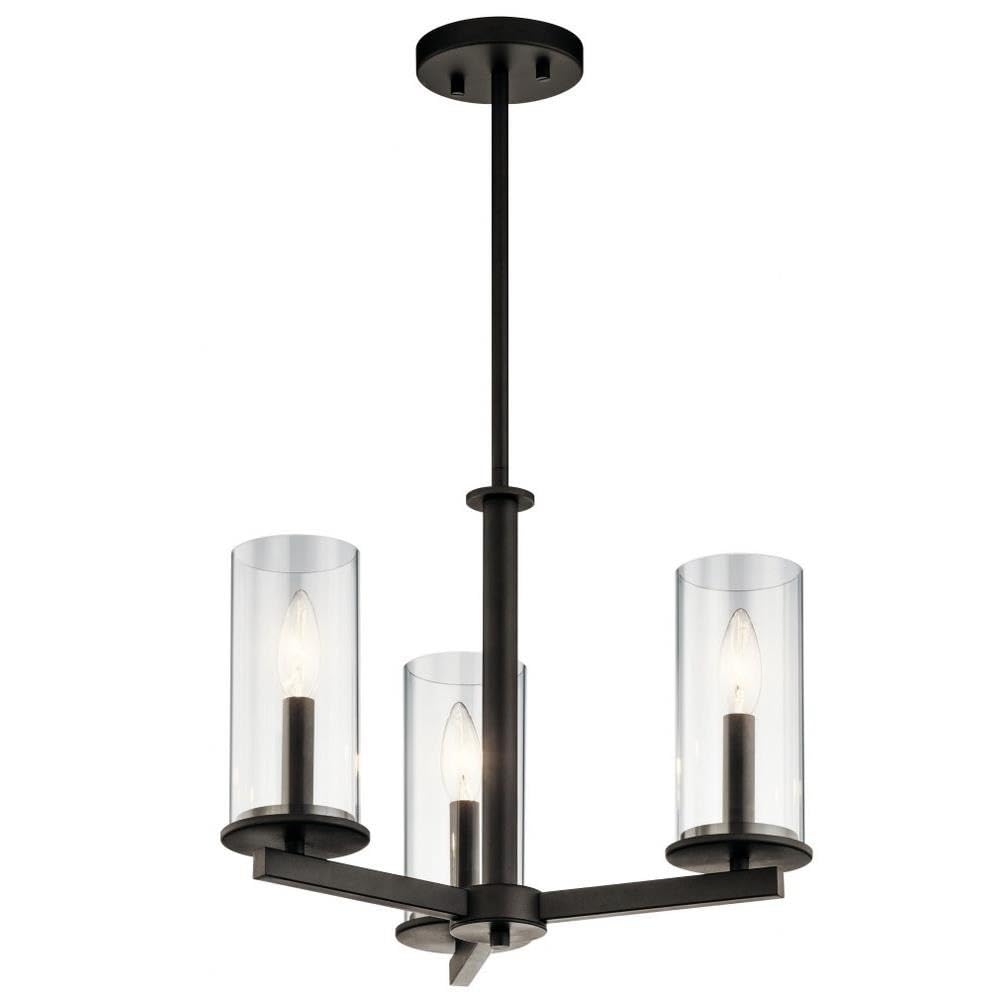 kichler-crosby-43997oz-3-light-convertible-chandelier-olde-bronze image 1