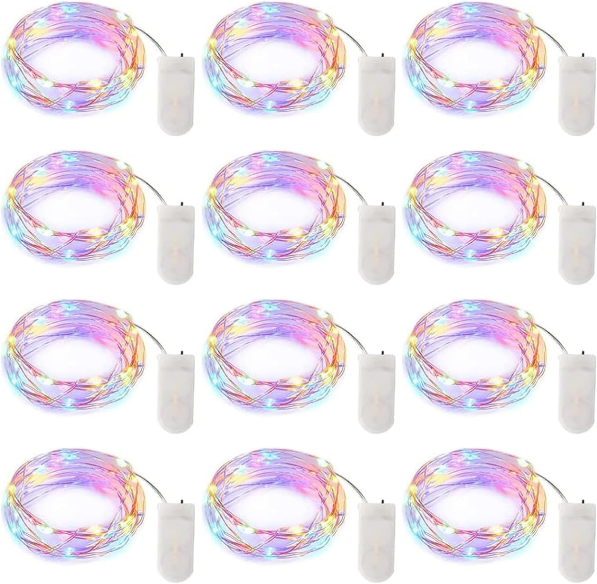 brightown-12-pack-7ft-battery-operated-silver-wire-firefly-starry-moon-lights-mu image 1