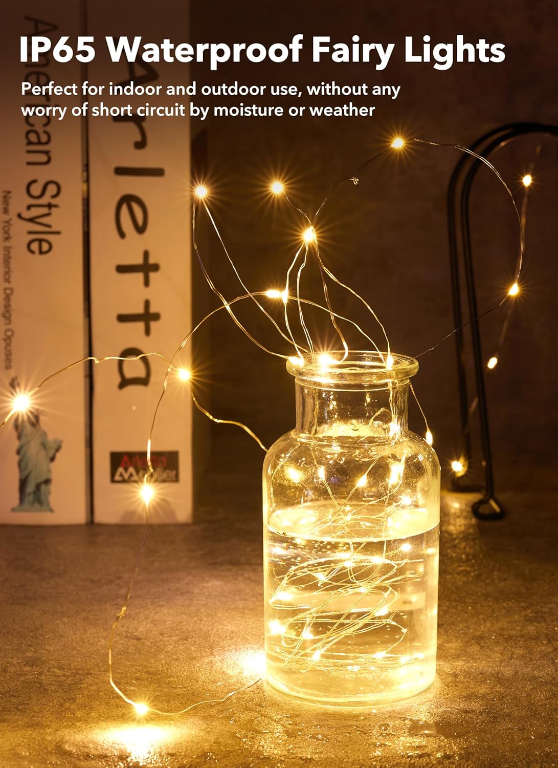 brightown-12-pack-7ft-led-fairy-lights-battery-operated-silver-wire-warm-white-2 image 6