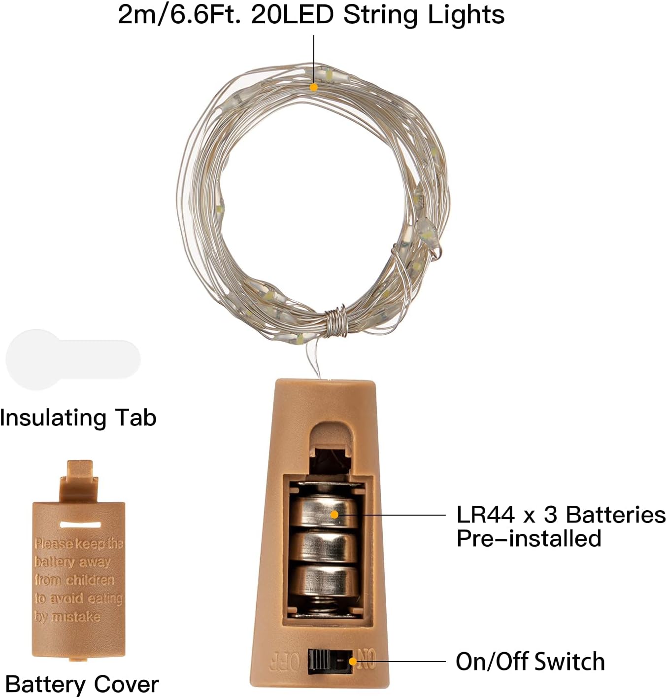 brightown-10-20-pack-20-led-battery-operated-silver-wire-wine-bottle-cork-lights image 5