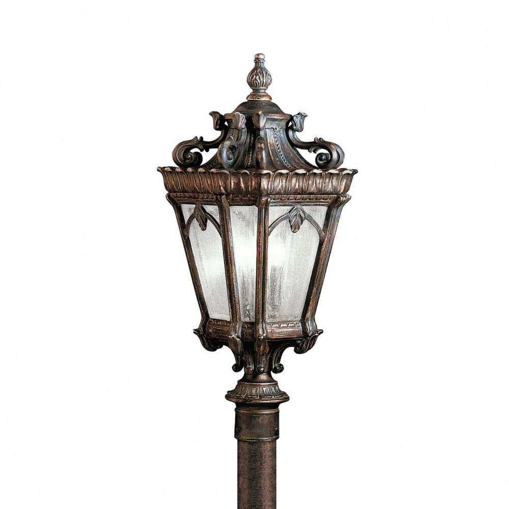 kichler-tournai-9559bkt-outdoor-post-light-textured-black-4-light image 4