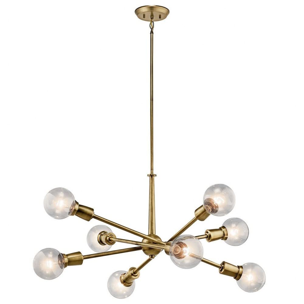 kichler-armstrong-26-inch-8-light-sputnik-chandelier-black-adjustable-arms-model image 2