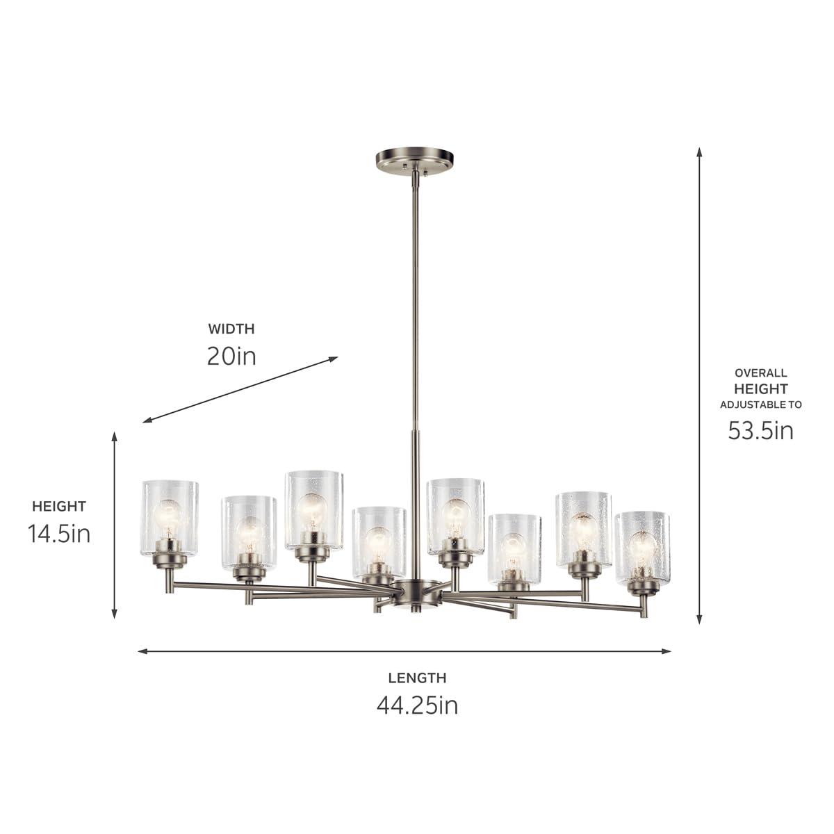 kichler-winslow-44035ni-8-light-oval-chandelier-brushed-nickel image 3