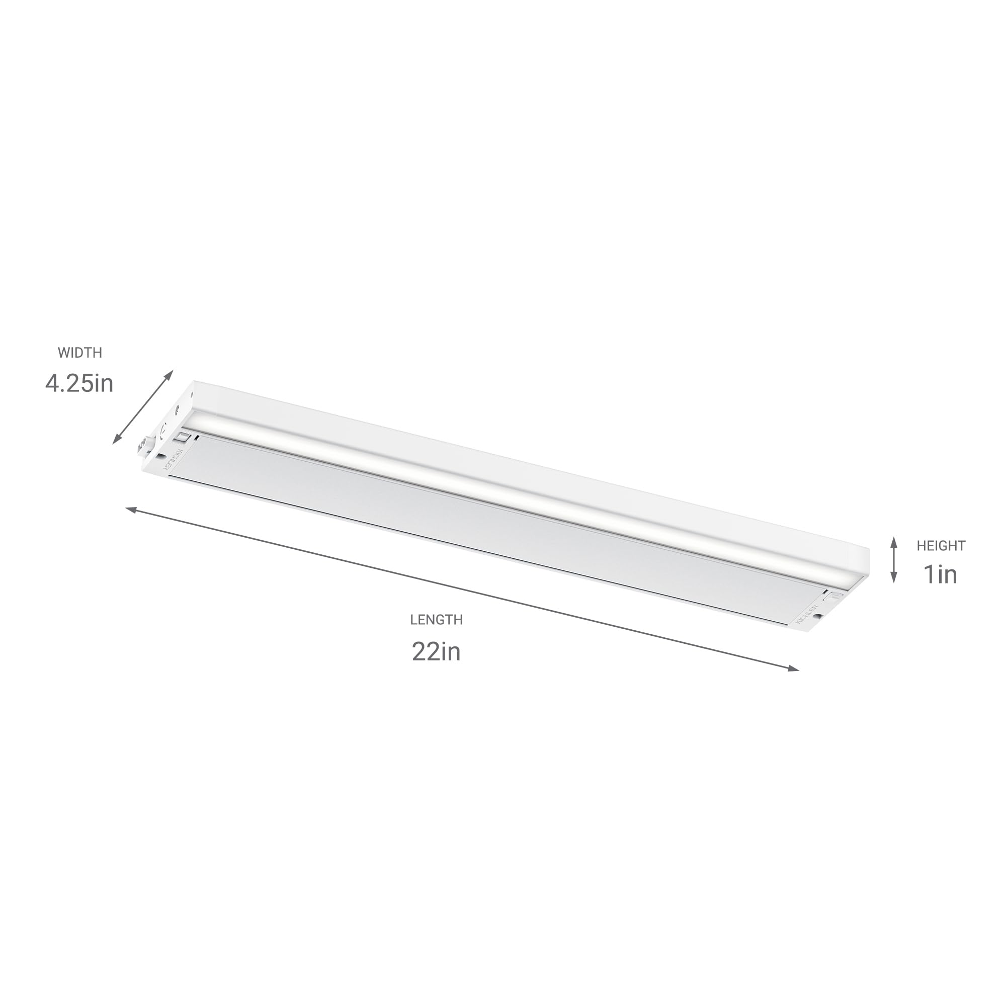 kichler-6u-series-22-led-under-cabinet-light-white-2700k-3000k-selectable-6ucsk2 image 6