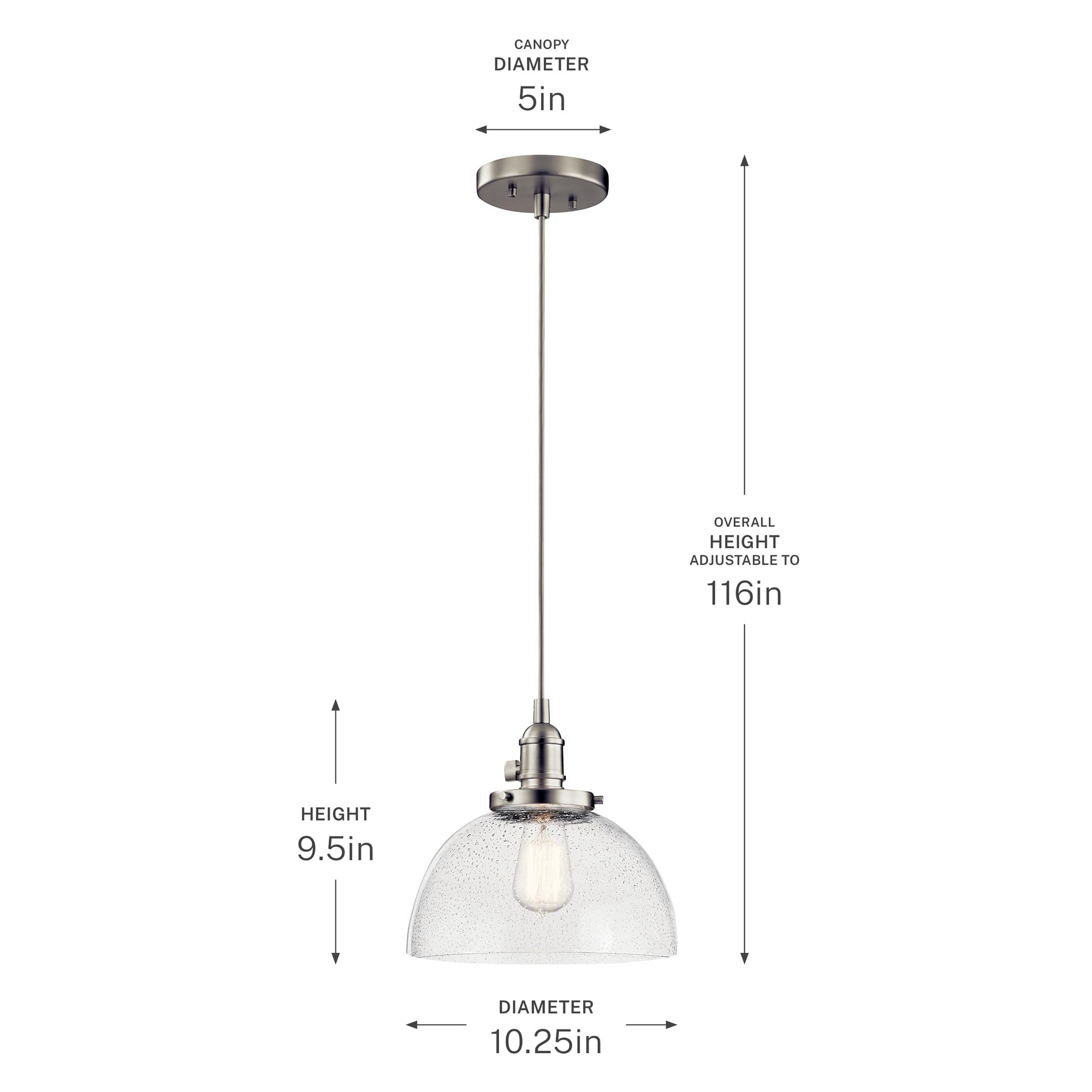 kichler-avery-9-25-1-light-wall-sconce-brushed-nickel-clear-seeded-glass-43853ni image 8