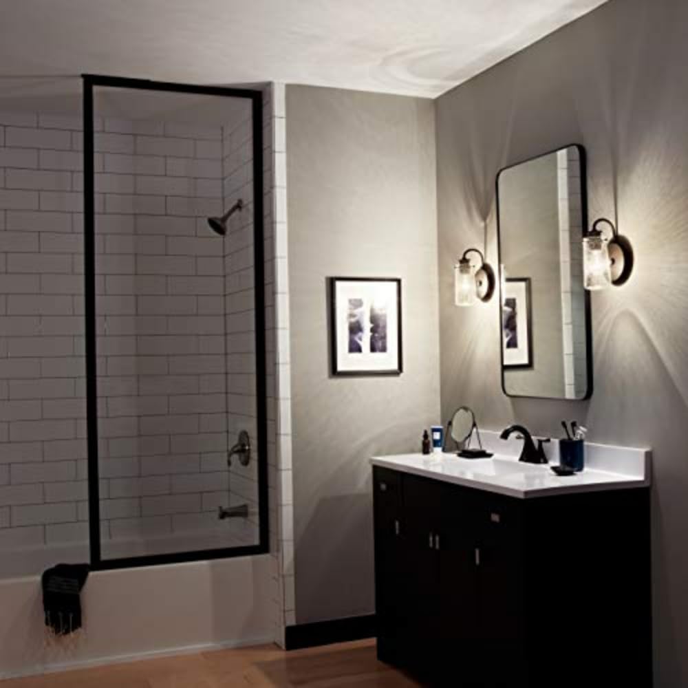kichler-braelyn-1-light-wall-sconce-olde-bronze-clear-seeded-glass-45457oz image 5