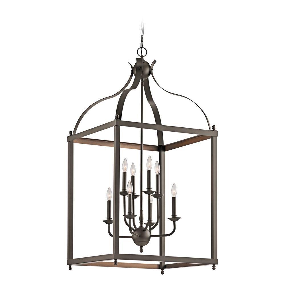 kichler-larkin-8-light-foyer-pendant-in-olde-bronze-42591oz image 1