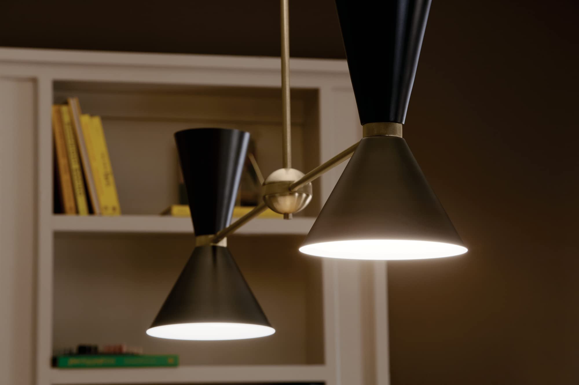 kichler-phix-4-light-linear-chandelier-champagne-bronze-black-mid-century-modern image 2