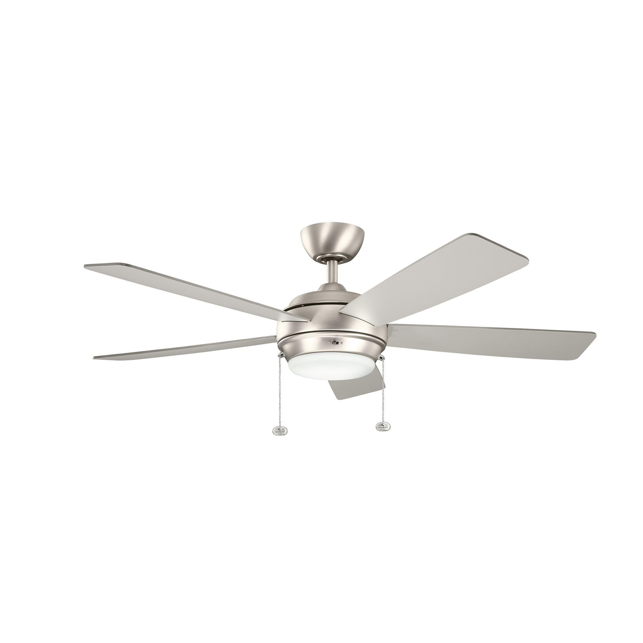 kichler-starkk-52-ceiling-fan-with-dimmable-led-light-brushed-nickel-reversible- image 1
