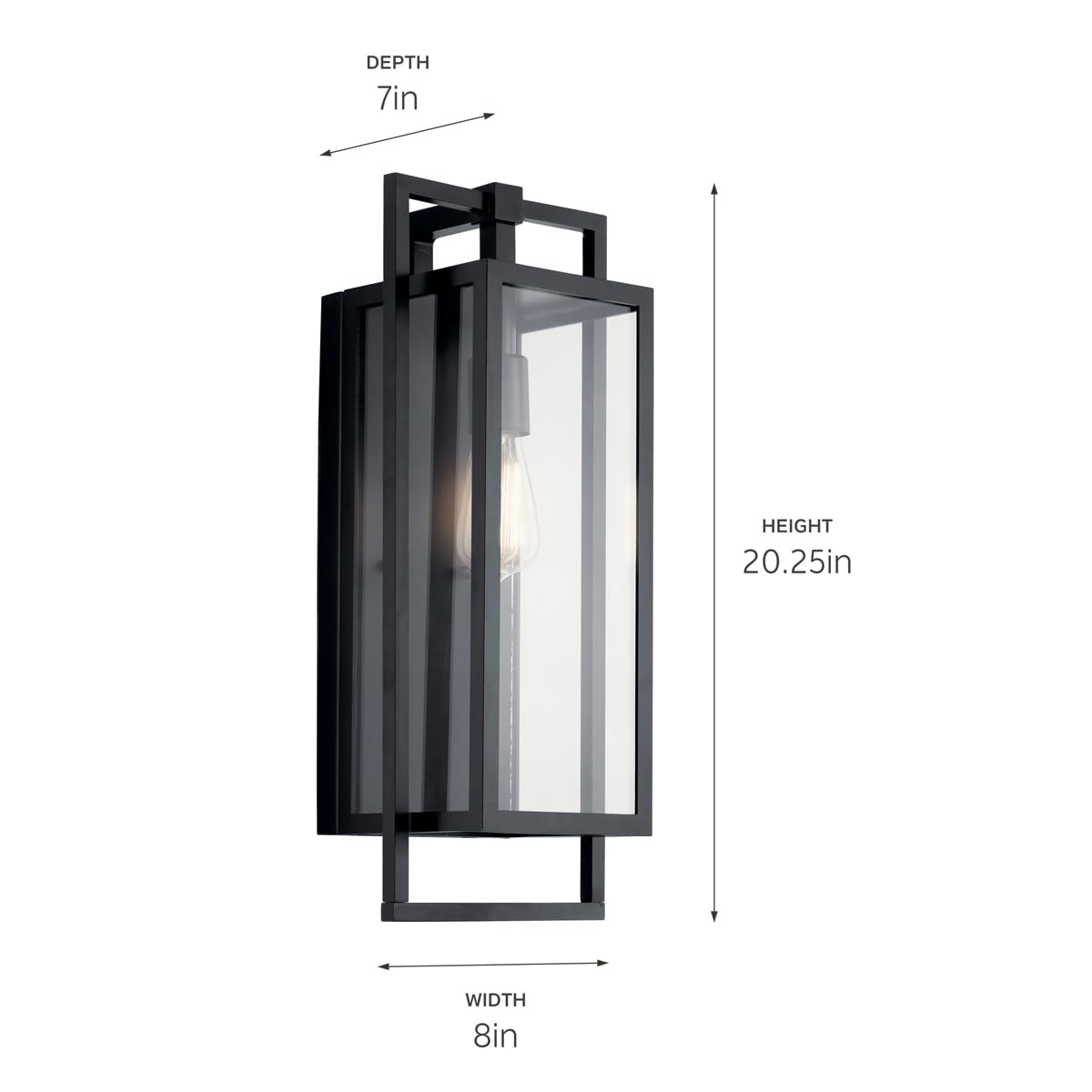 kichler-goson-1-light-outdoor-wall-light-in-black-59087bk image 8