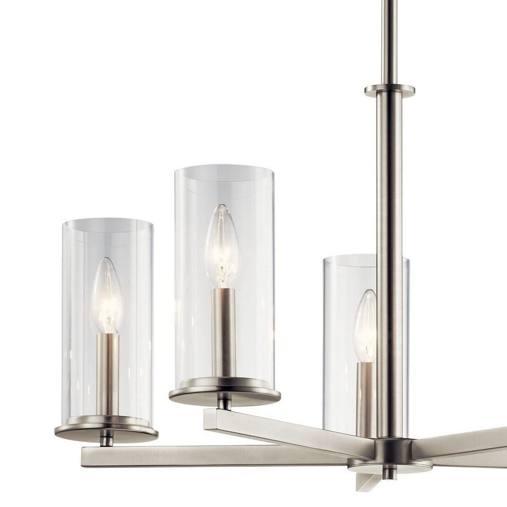 kichler-crosby-5-light-chandelier-in-olde-bronze-43999oz-with-clear-glass-shades image 8