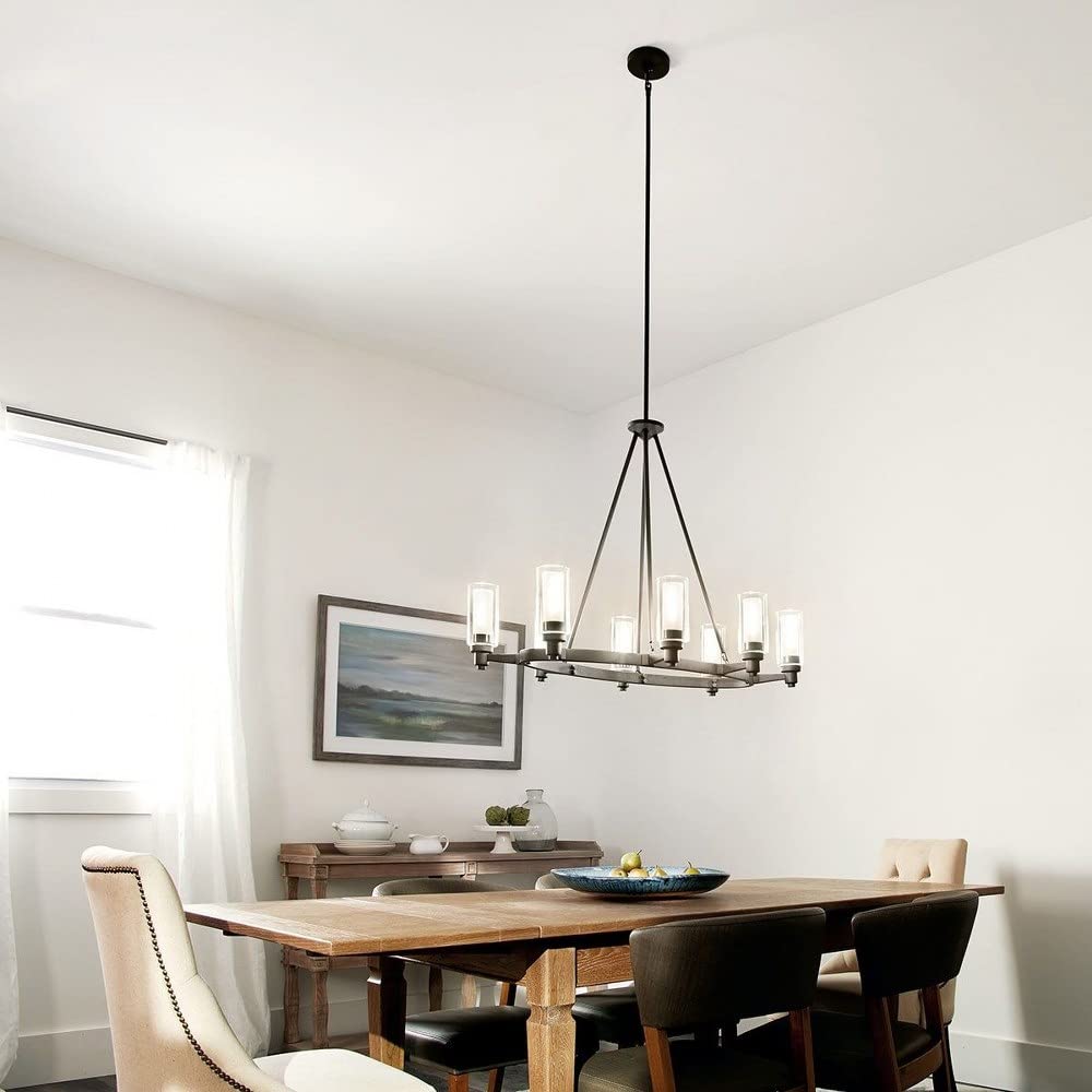 kichler-circolo-8-light-oval-chandelier-brushed-nickel image 4
