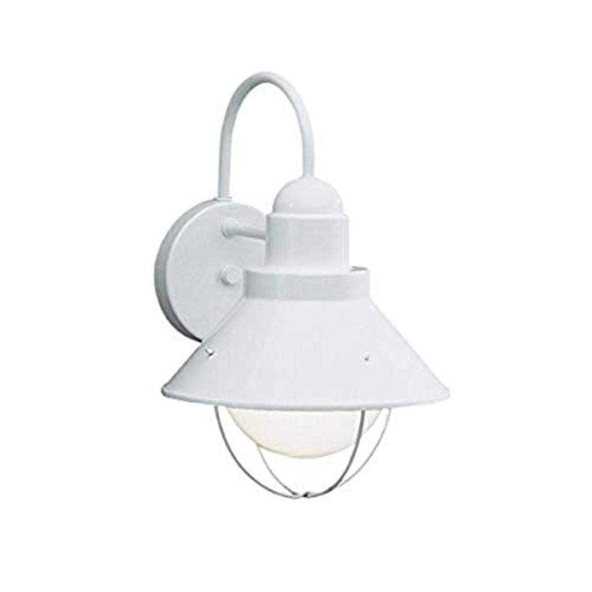 kichler-seaside-9023ni-outdoor-wall-light-brushed-nickel-14-25-with-glass-globe- image 2