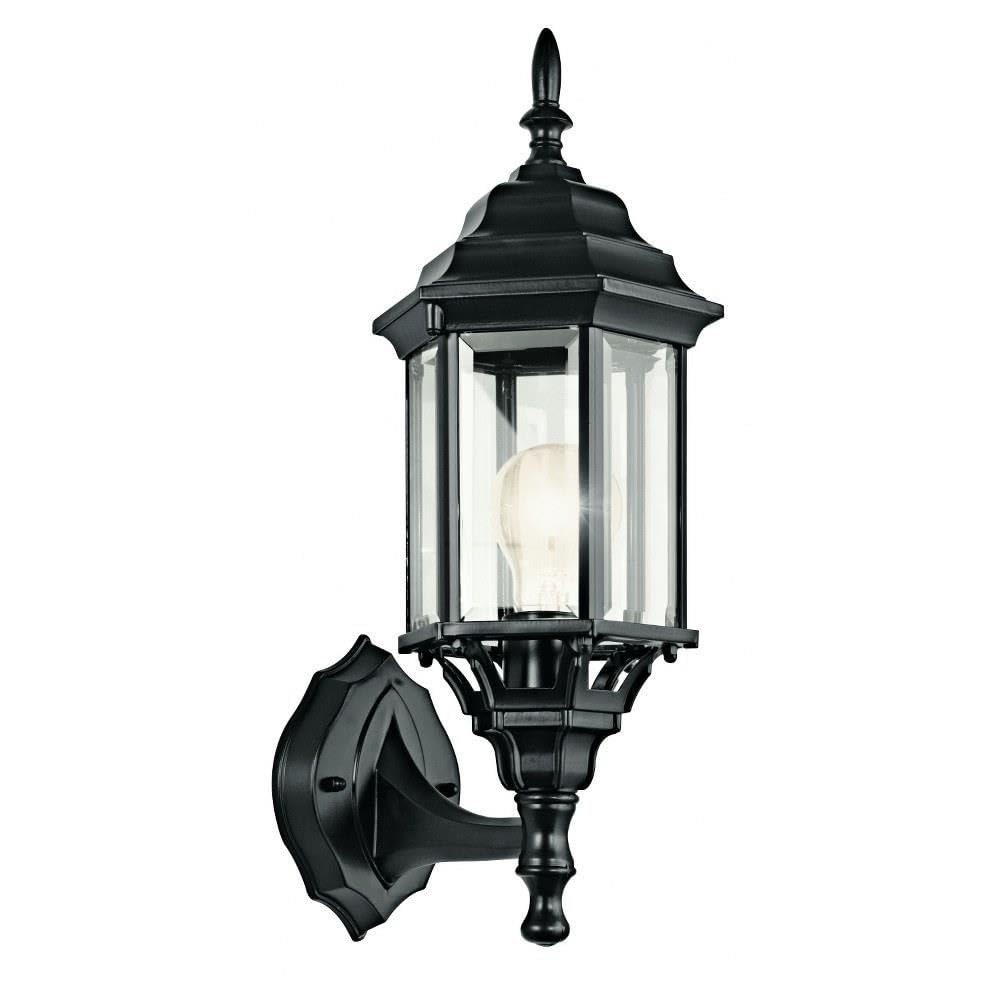 kichler-chesapeake-1-light-outdoor-wall-sconce-black-49255bk image 5