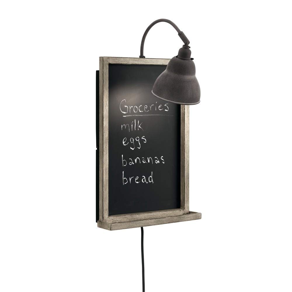 kichler-chalkboard-sconce-24-wall-light-olde-bronze-bracket-with-gooseneck-light image 1