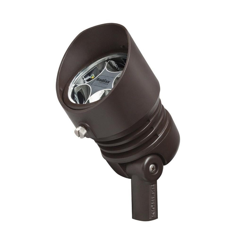 kichler-16201bbr30-120v-led-12-5w-35-degree-flood-light-3000k-bronzed-brass image 1