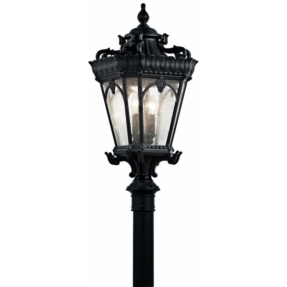 kichler-tournai-9559bkt-outdoor-post-light-textured-black-4-light image 1