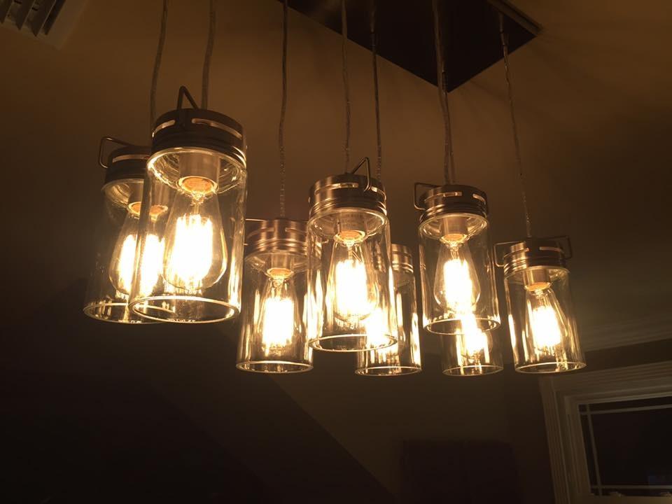 Solid chandelier