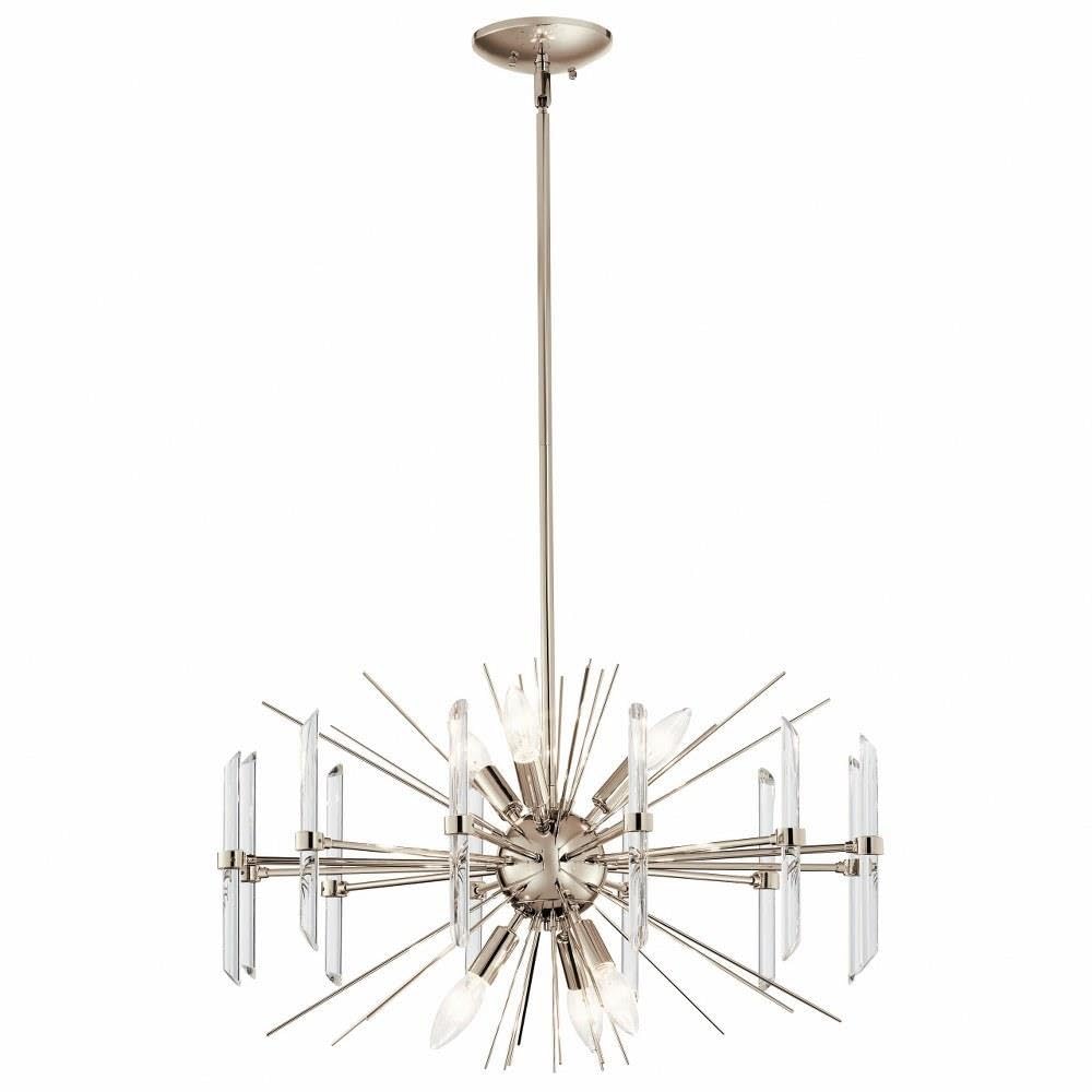 kichler-eris-6-light-chandelier-polished-nickel-44275pn image 1