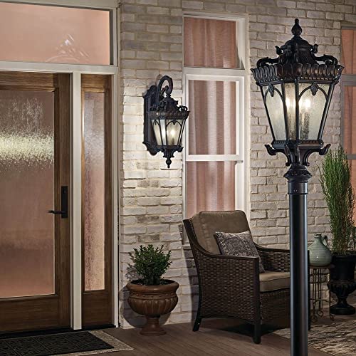 kichler-tournai-9559bkt-outdoor-post-light-textured-black-4-light image 8