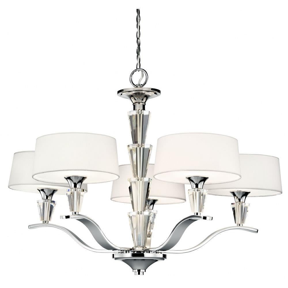 kichler-crystal-persuasion-42030ch-5-light-chandelier-chrome image 1