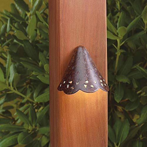 kichler-15763tzt30r-led-deck-light-textured-architectural-bronze-3000k-hammered- image 2