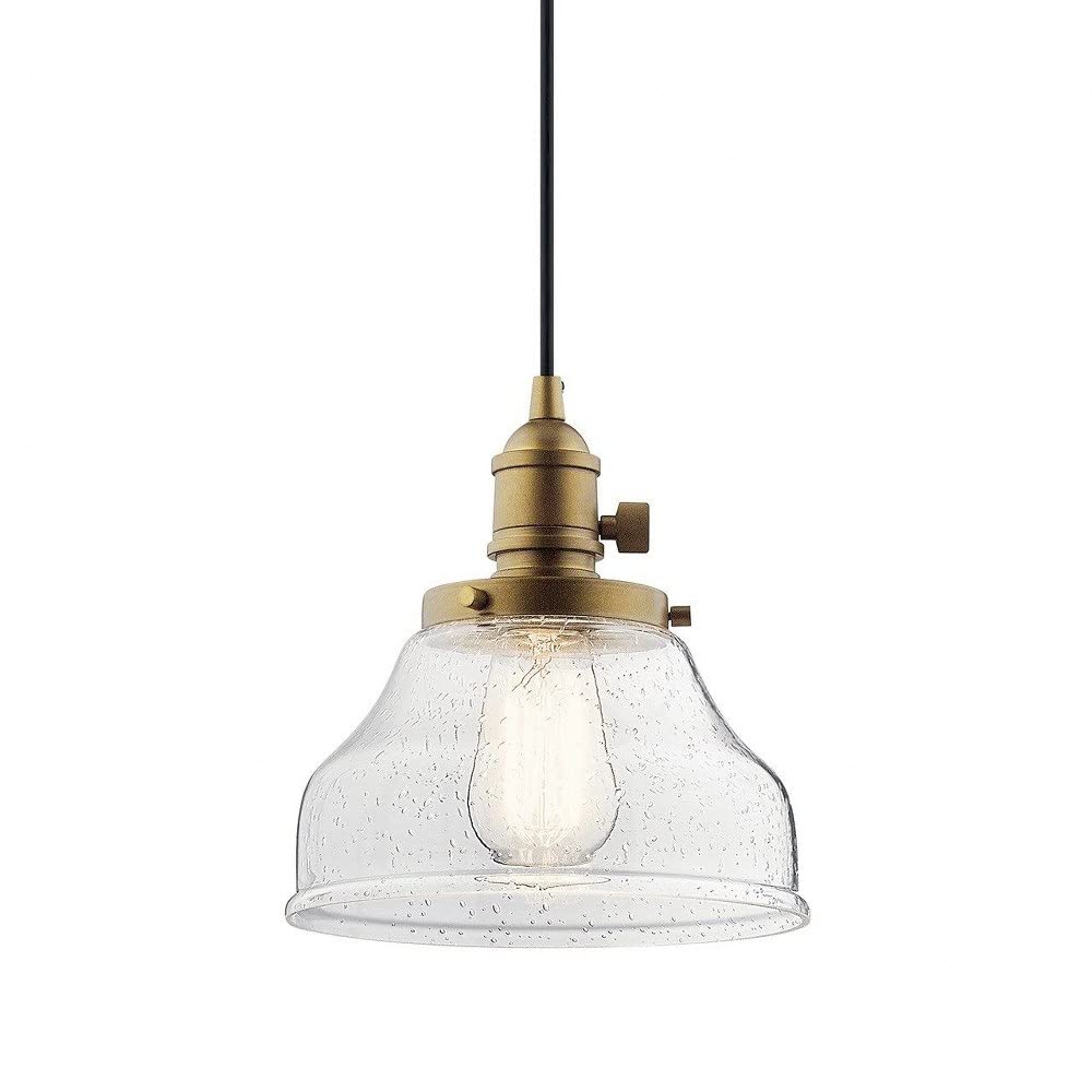 kichler-avery-8-5-1-light-bell-mini-pendant-chrome-clear-seeded-glass image 2
