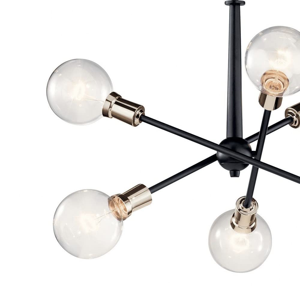 kichler-armstrong-6-light-sputnik-chandelier-in-black-adjustable-arms-27-75-diam image 2