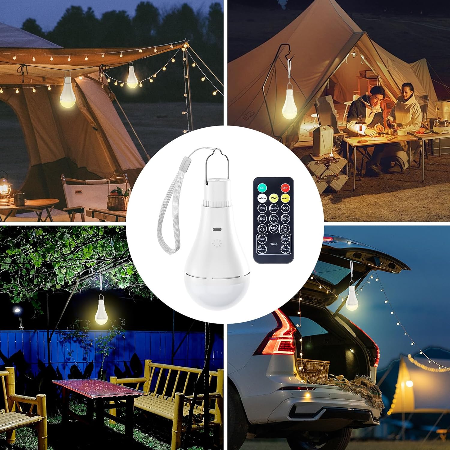 brightown-a70-usb-rechargeable-emergency-light-bulb-2-pack-700lm-remote-control image 4