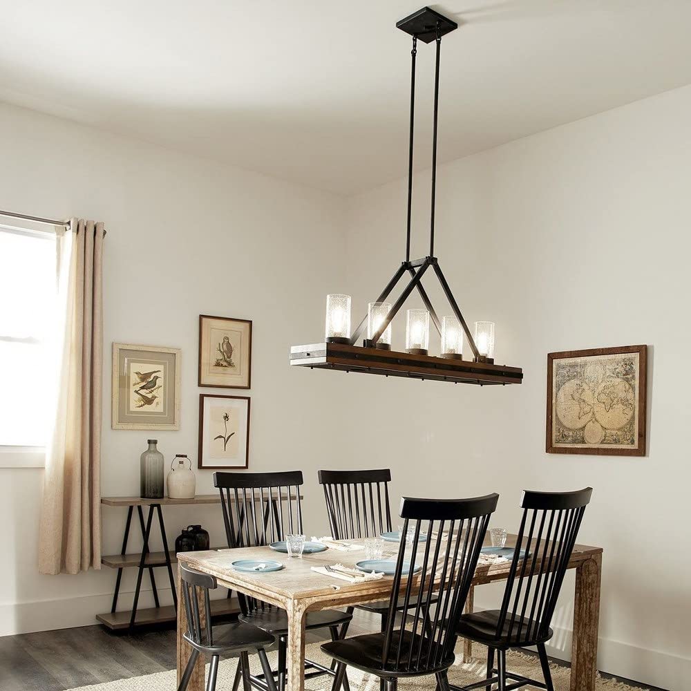 kichler-colerne-8-light-linear-chandelier-auburn-stained image 7