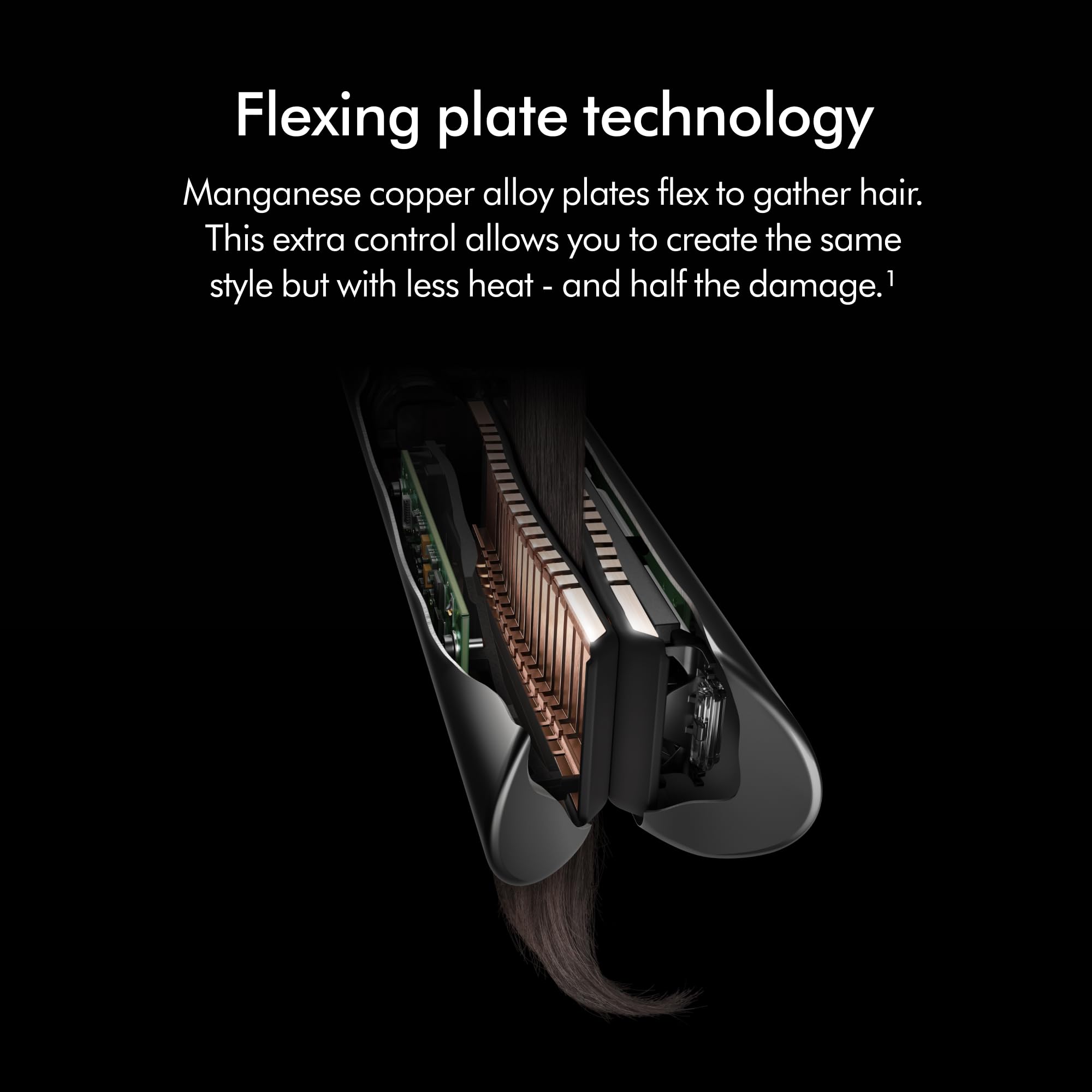 dyson-corrale-hair-straightener-nickel-fuchsia-cordless-corded-flexing-plate-sty image 8