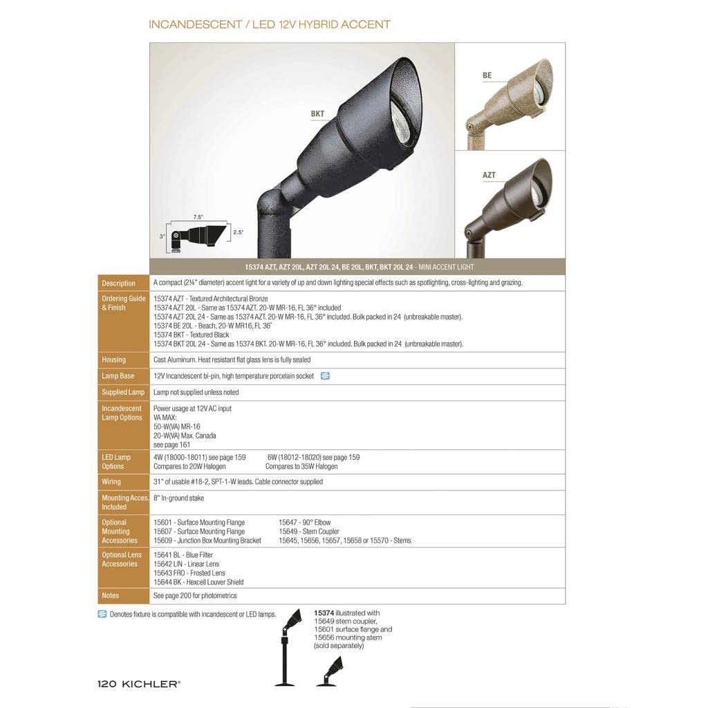 kichler-15374azt-12v-low-voltage-landscape-spotlight-in-textured-architectural-b image 2