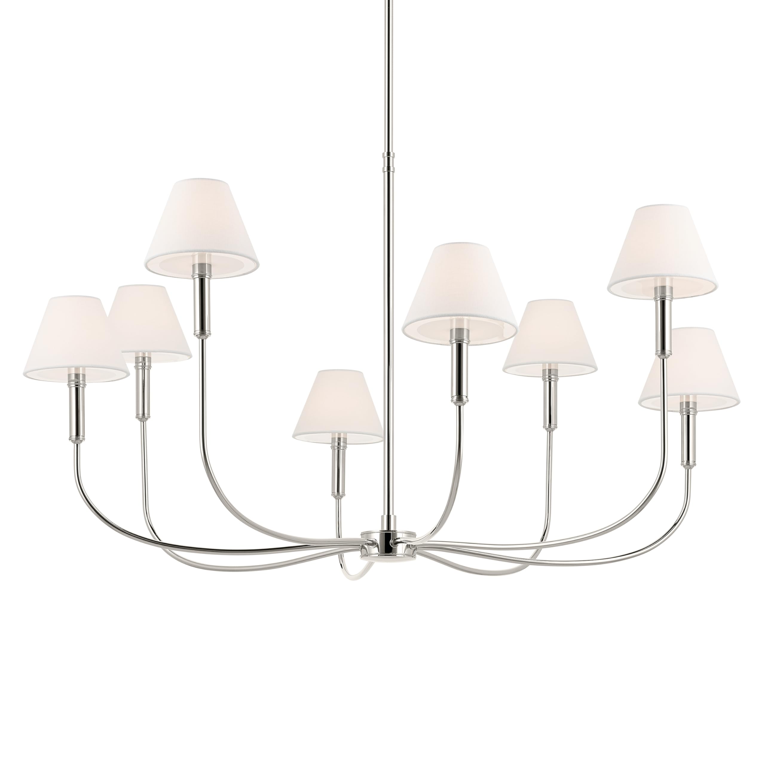 kichler-eadie-8-light-chandelier-polished-nickel-updated-traditional-style image 5