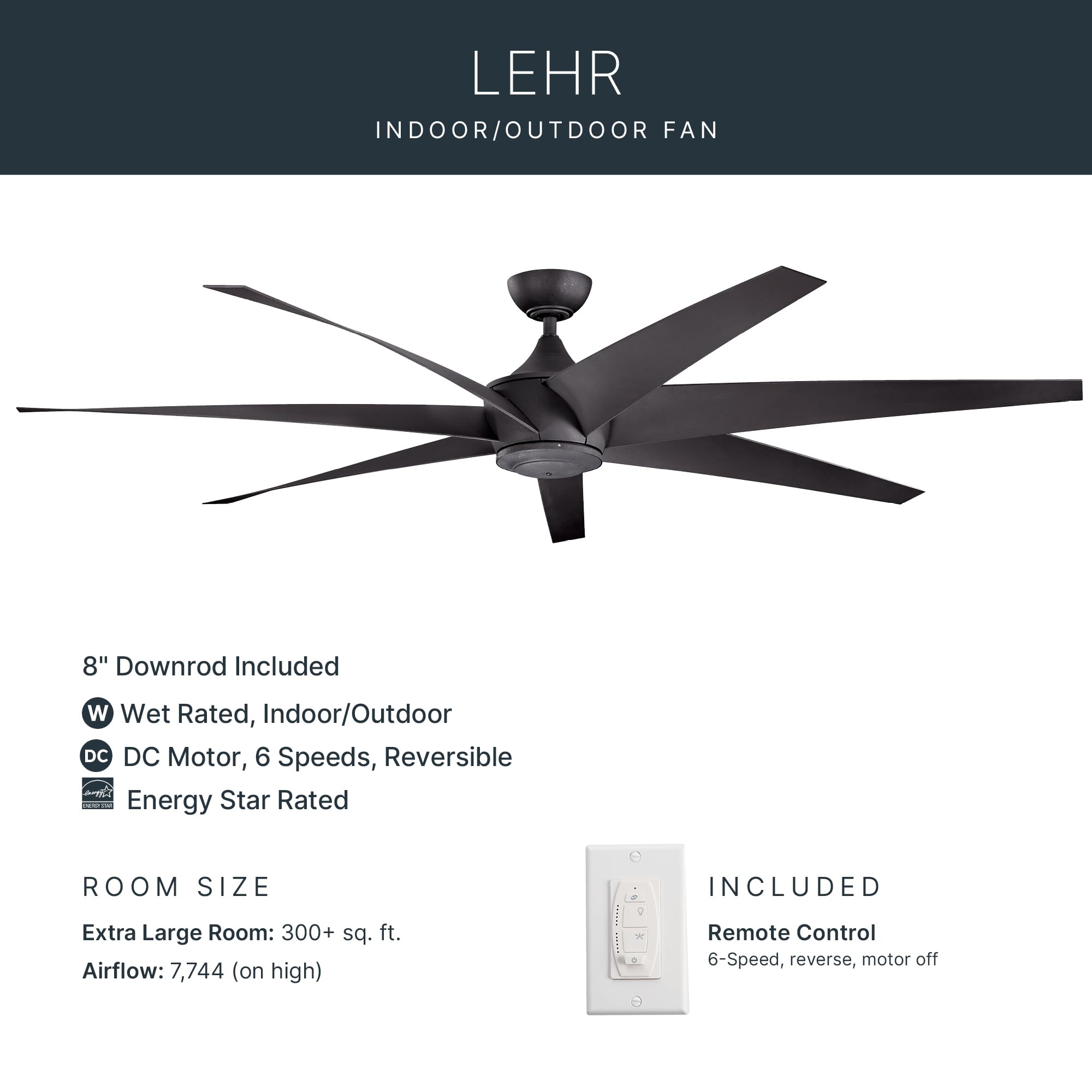 kichler-lehr-80-ceiling-fan-in-distressed-black-7-blade-indoor-outdoor-dc-motor- image 5