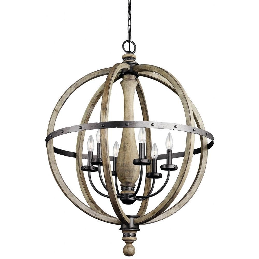 kichler-evan-37-25-6-light-chandelier-in-distressed-antique-gray-wood-with-anvil image 1
