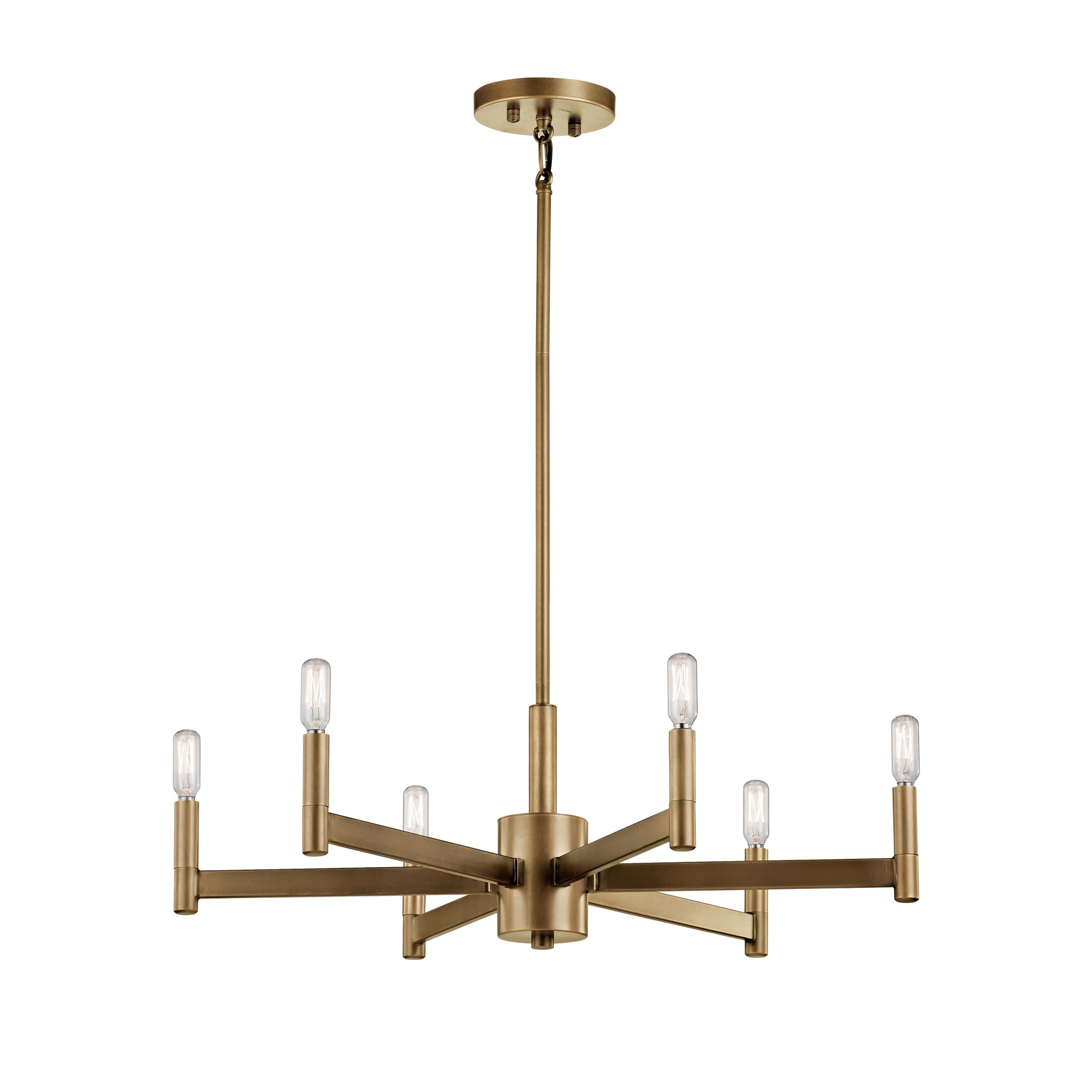 kichler-erzo-9-25-6-light-chandelier-brass-43859nbr-modern-classic-for-dining-ro image 1