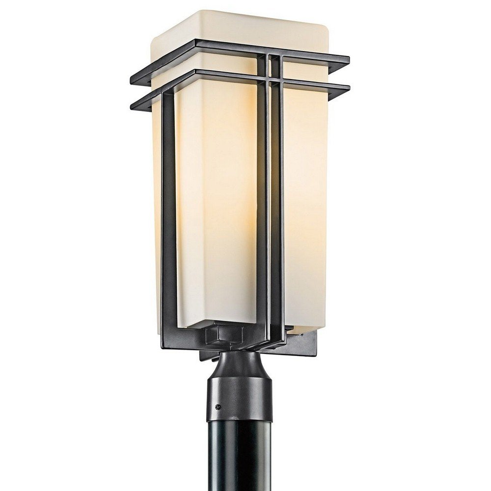 kichler-tremillo-outdoor-post-light-black-opal-glass-8-5-x-20-49207bk image 1