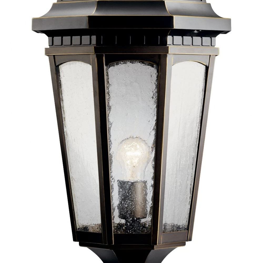 kichler-courtyard-outdoor-post-light-textured-black-10-25-x-23-75 image 4