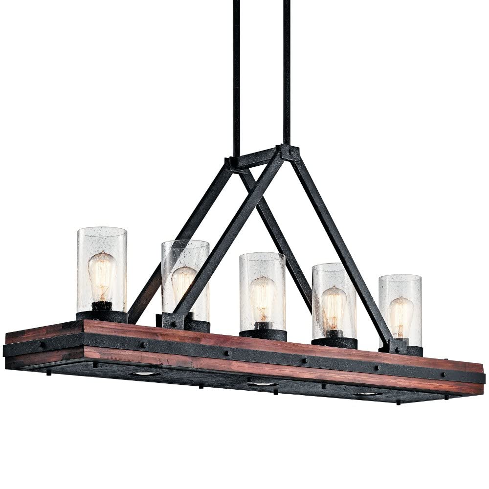 kichler-colerne-8-light-linear-chandelier-auburn-stained image 2