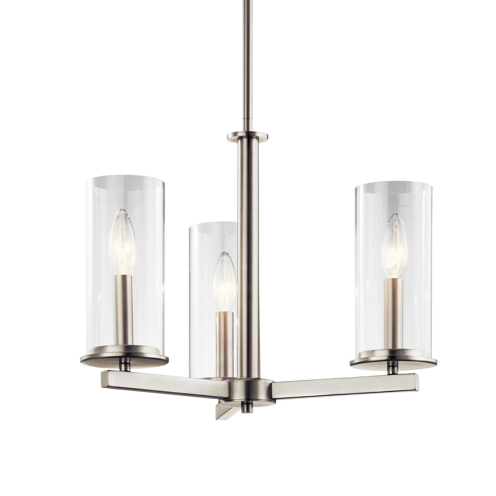 kichler-crosby-43997ni-3-light-convertible-chandelier-brushed-nickel image 4