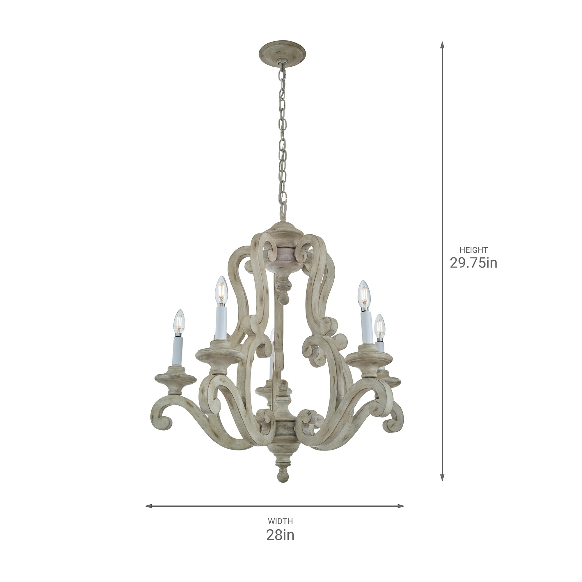 kichler-hayman-bay-43256daw-5-light-chandelier-distressed-antique-white image 3
