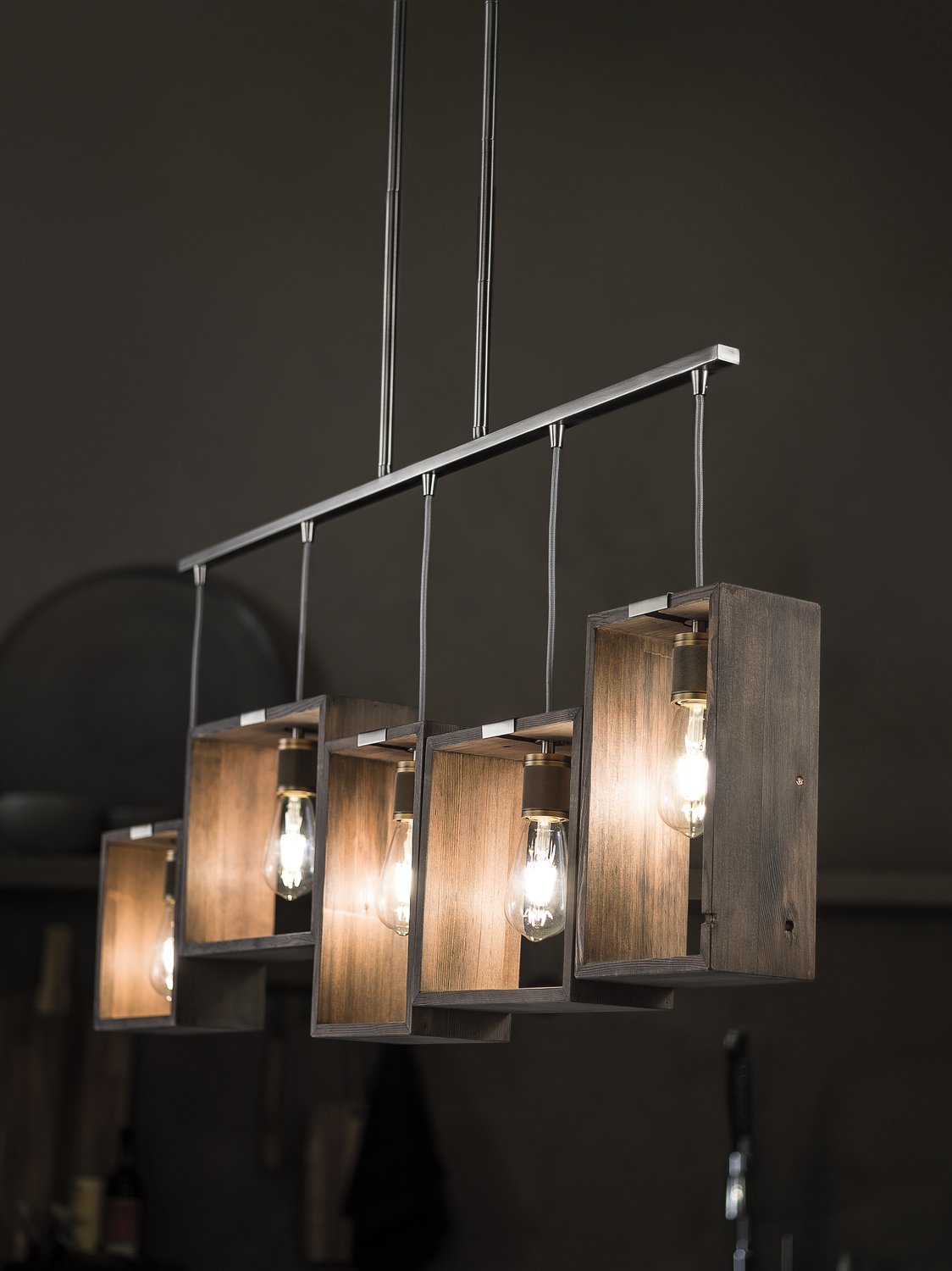 kichler-industrial-frames-44216clp-rustic-linear-chandelier-reclaimed-wood-class image 2