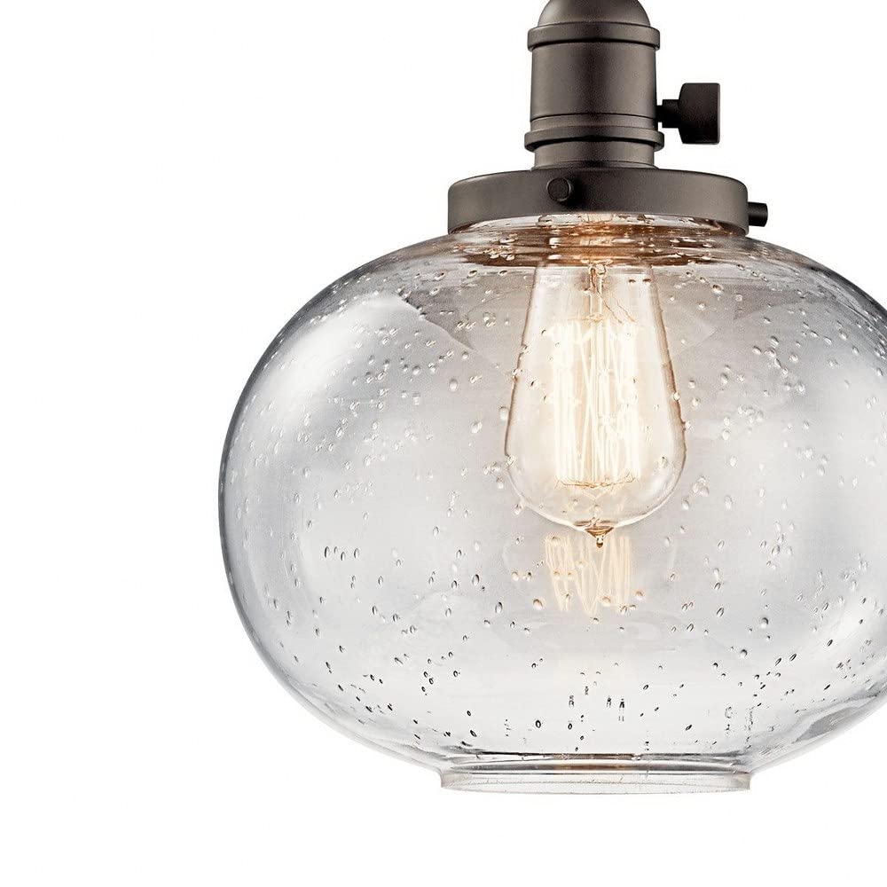 kichler-avery-9-75-1-light-mini-pendant-in-brushed-nickel-with-clear-seeded-glas image 2