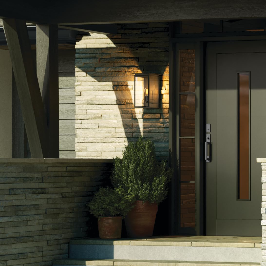 kichler-arkville-outdoor-wall-light-textured-black-clear-seeded-glass-for-porche image 8
