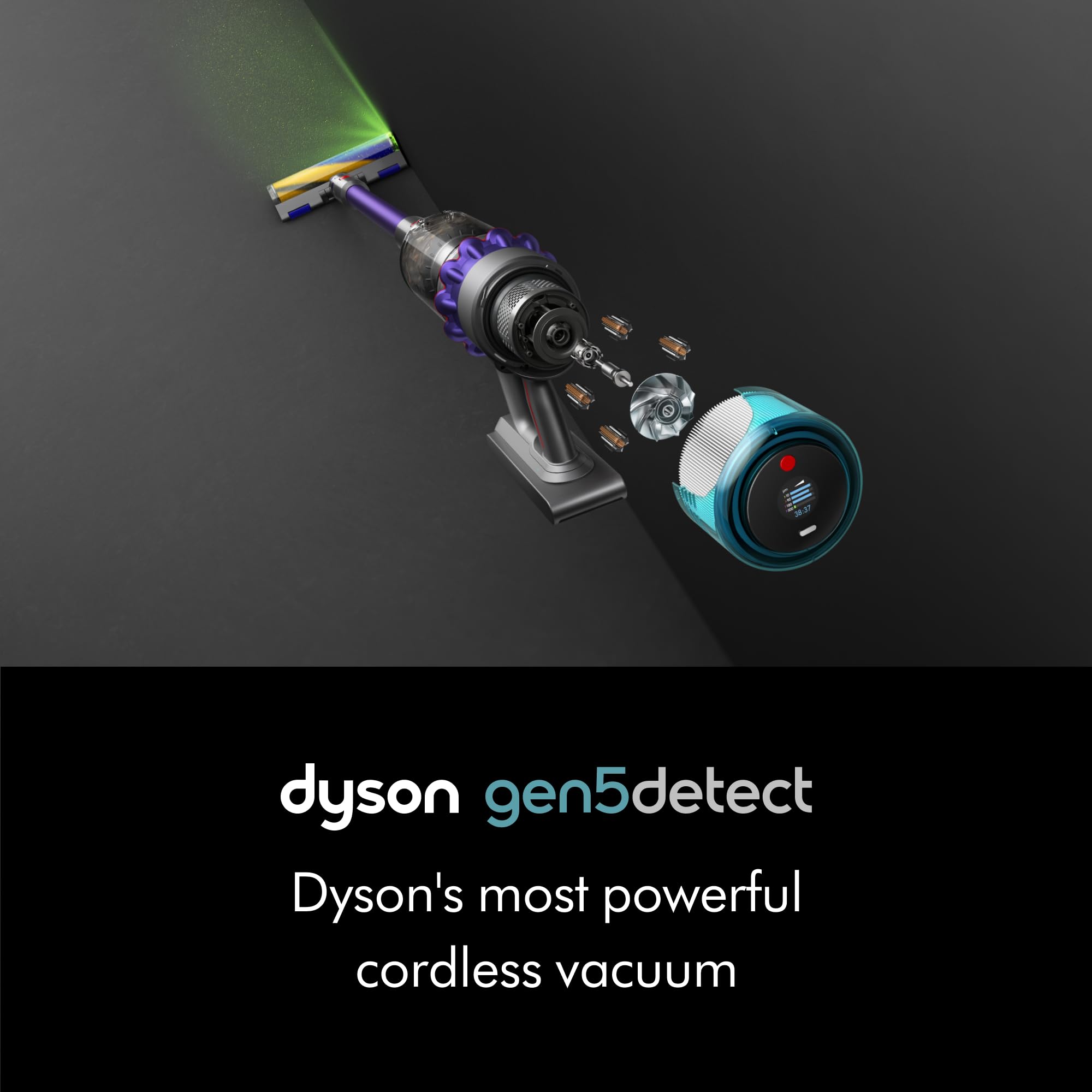 dyson-gen5detect-cordless-vacuum-280aw-3-power-modes-up-to-70-minutes-hepa-filtr image 2